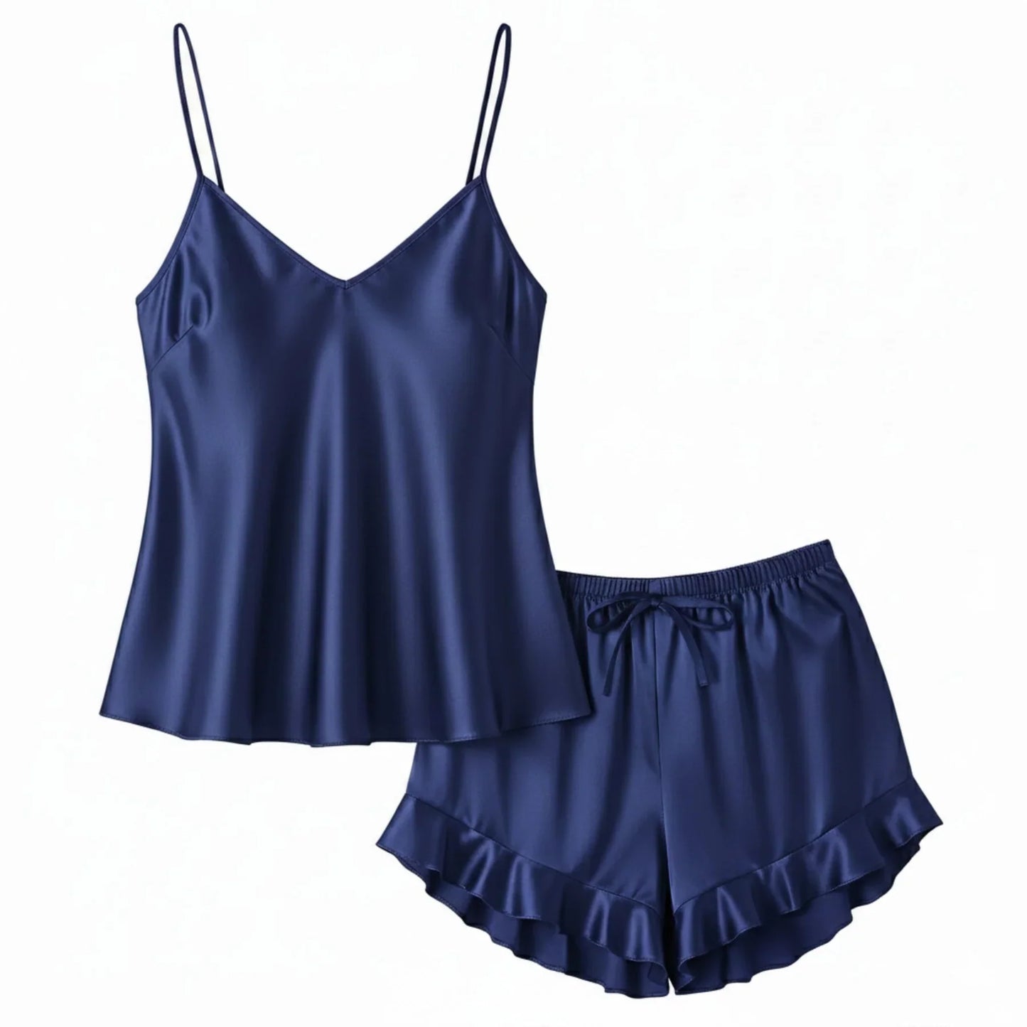 Silky Slip and Shorts Set