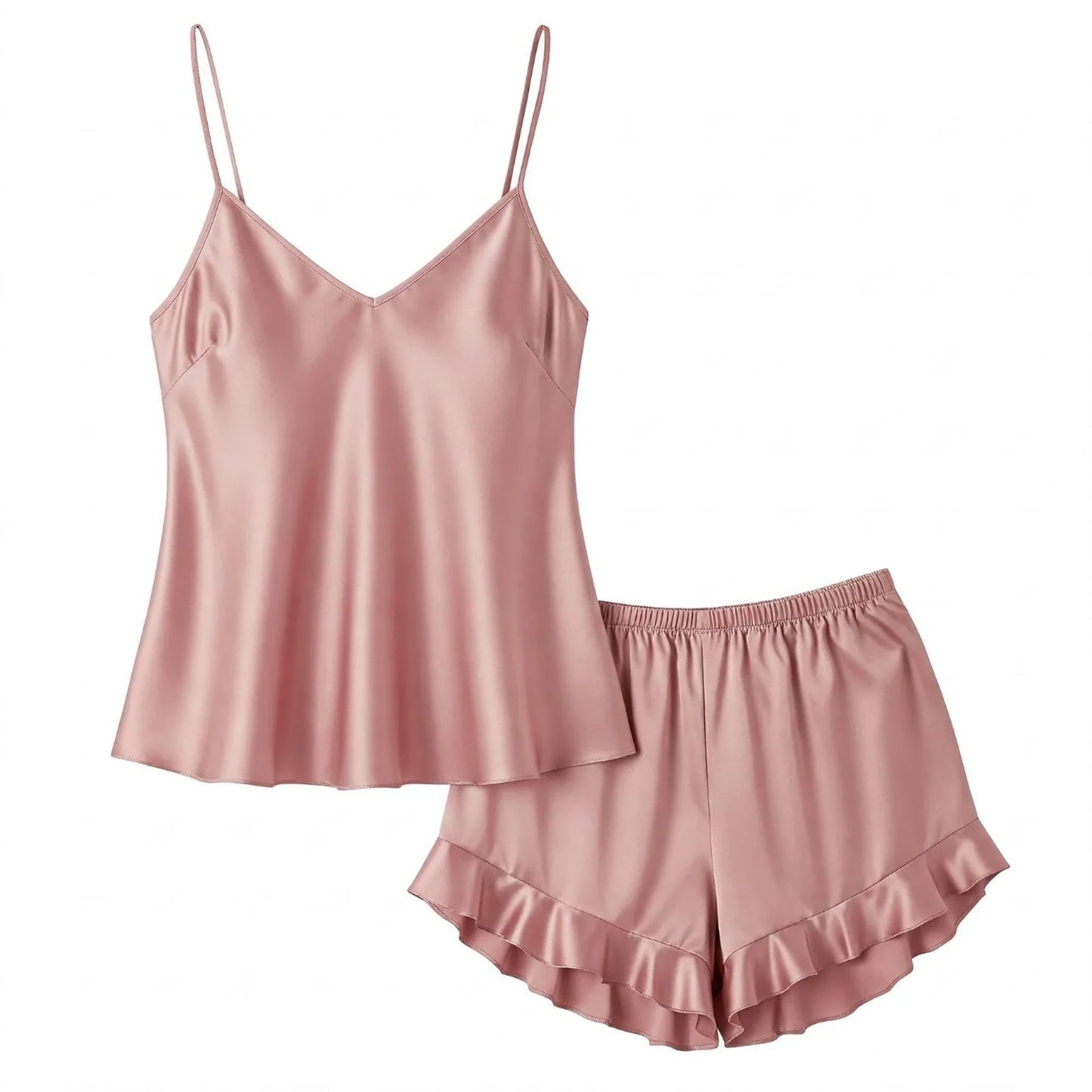 Silky Slip and Shorts Set