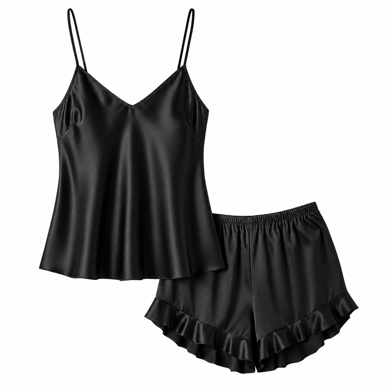 Silky Slip and Shorts Set