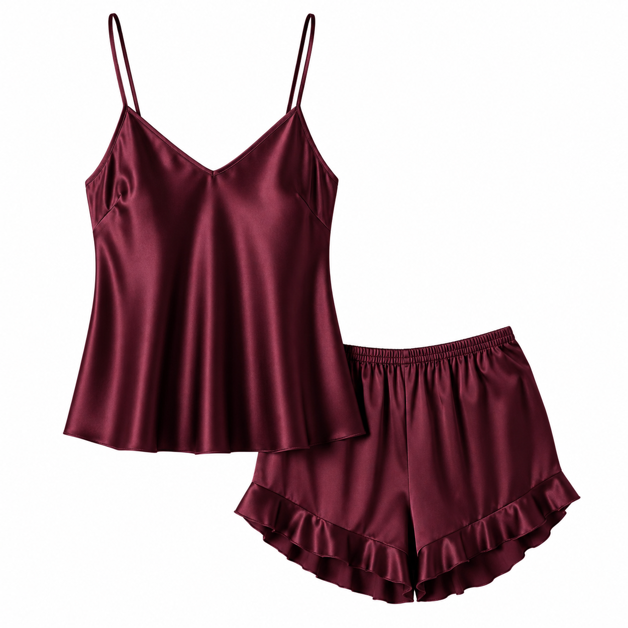 Silky Slip and Shorts Set