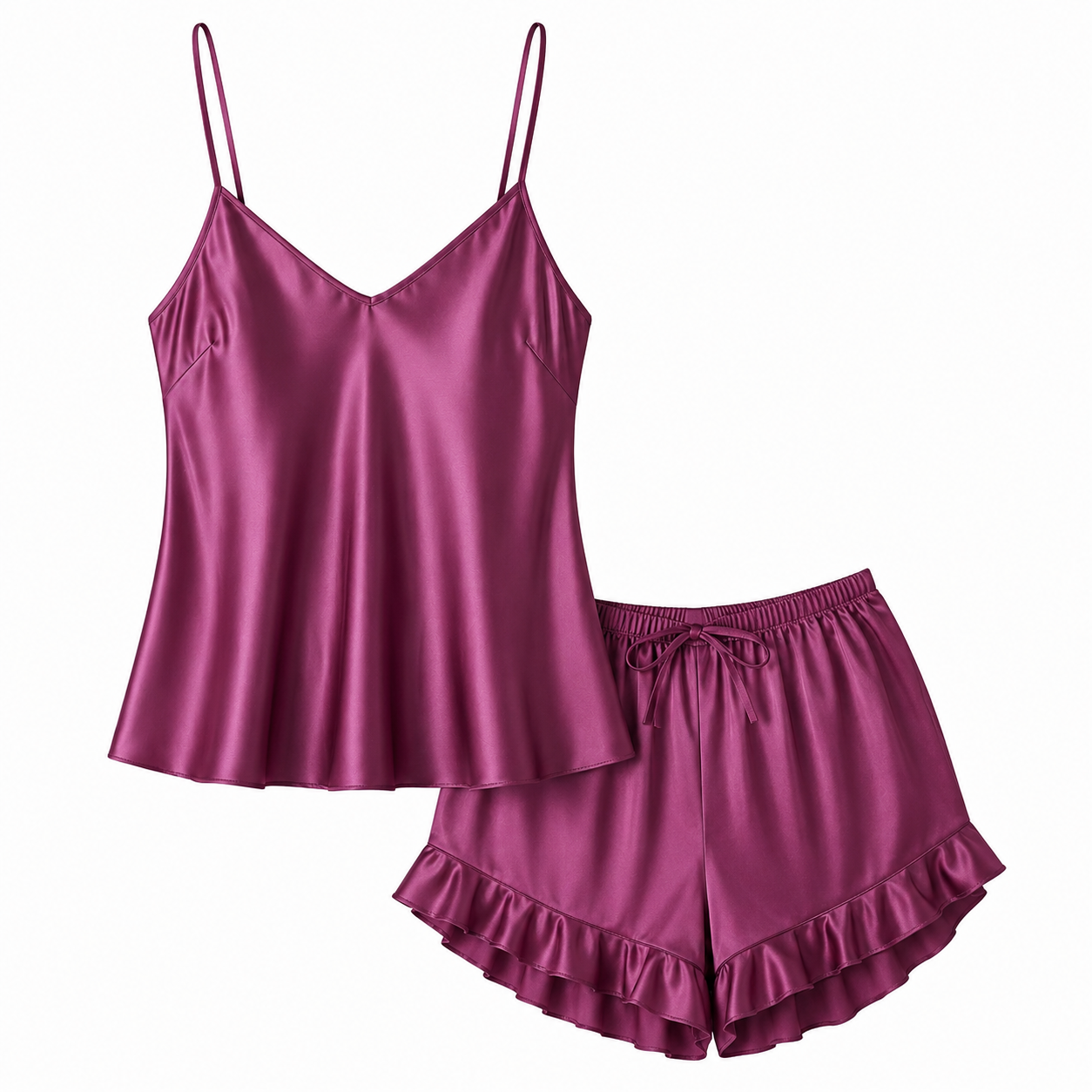 Silky Slip and Shorts Set
